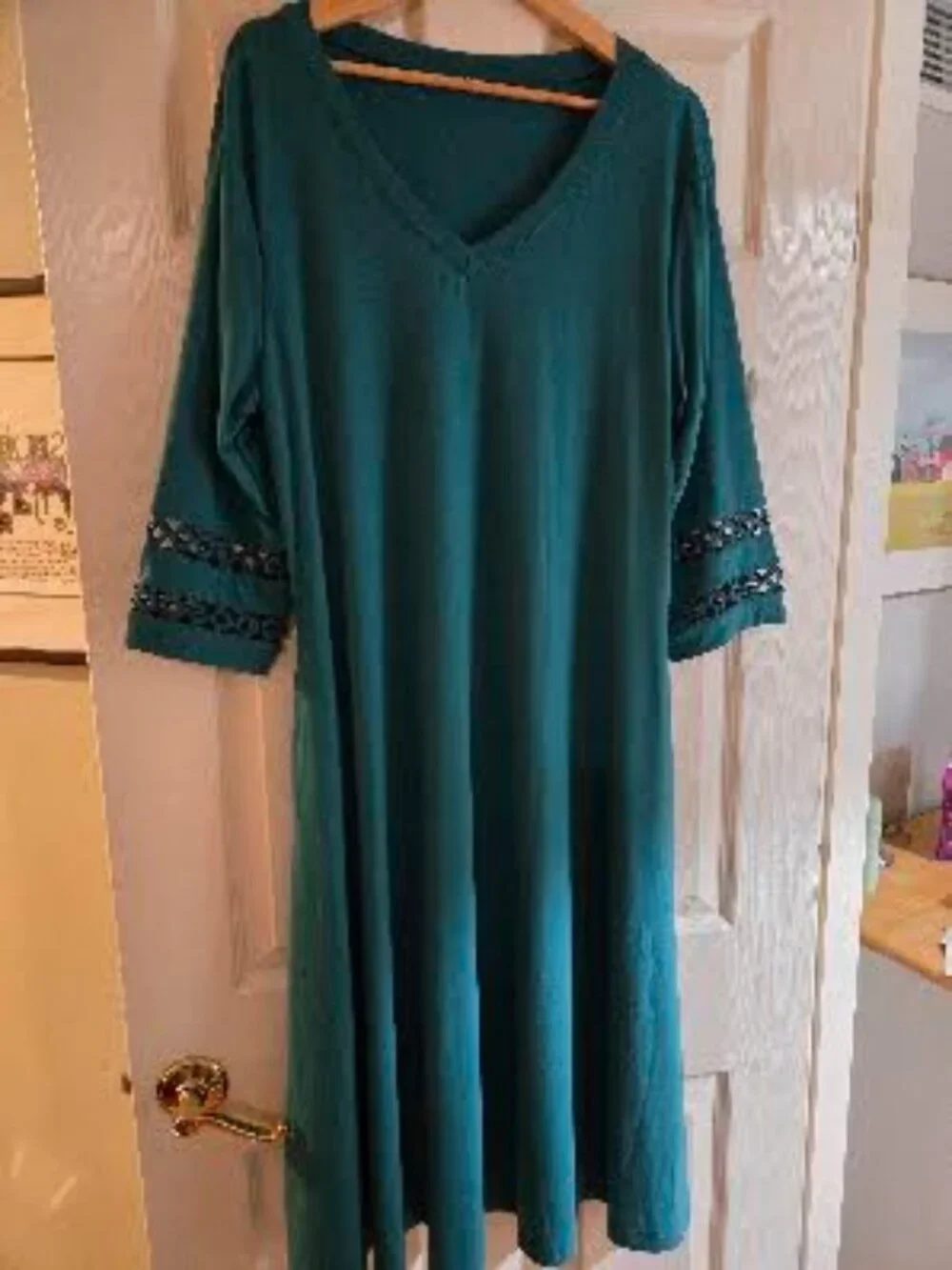 Midi Dress in a flattering shade of green